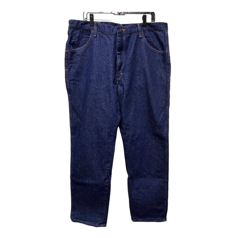 BAN) Rustler Jeans Men's‎ Size 40x32 Blue Straight Leg Regular Fit Denim 40w 32l